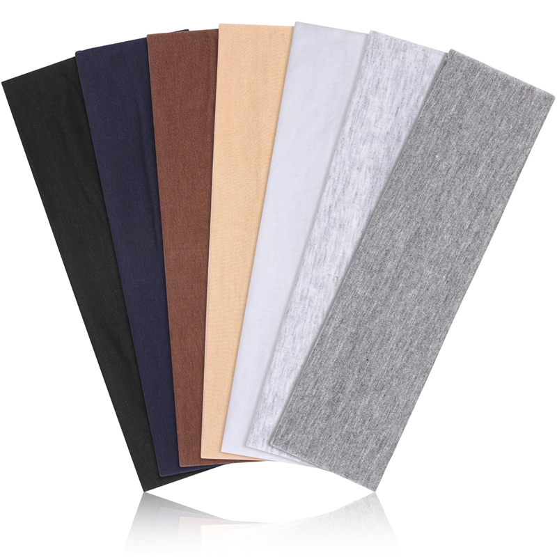 Solid Yoga Headbands for Women, Adjustable Summer Sports Sweat Absorbent Headband for Men Running