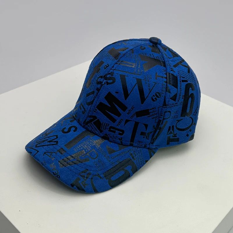 Kpop Graffiti Letter Vegan Leather Baseball Cap
