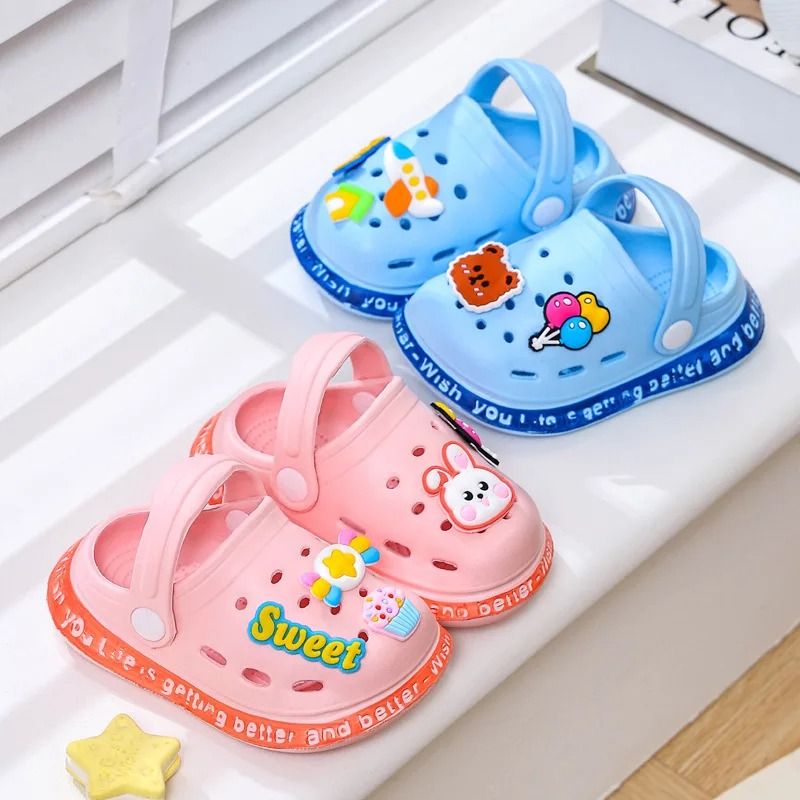Summer Children Garden Slippers Boys and Girls Beach Sandal Lightweight Breathable Cute Cartoon Slip Baby Slippers