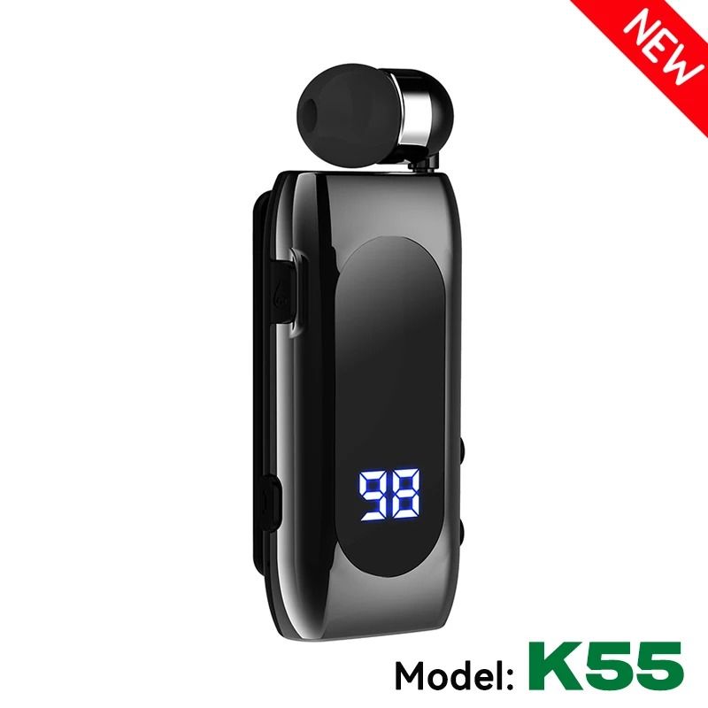 Wireless Business Earphones with LED Display and Noise Cancellation