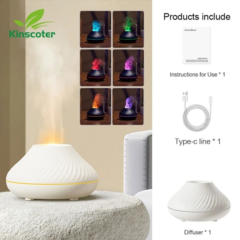 Kinscoter Volcanic Aroma Diffuser USB Lamp 130ml