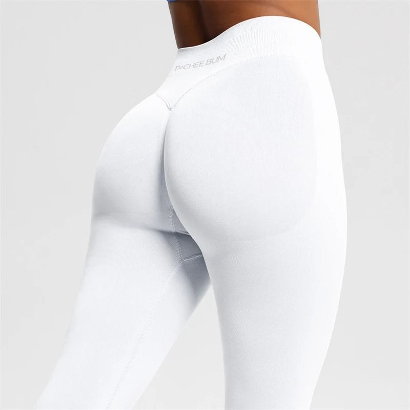2025 Bum Shaping Leggings Seamless Low Waist Ribbed Gym Pants