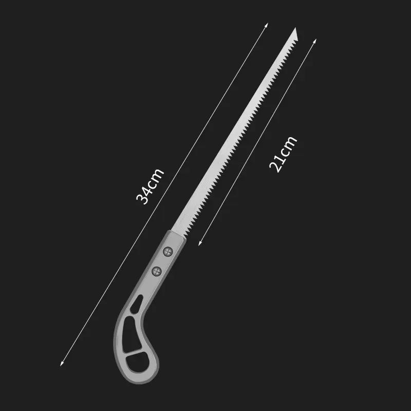 SK5 Steel Hand Saw with Wooden Handle - 340mm Woodworking Saw for Garden & Panel Cutting