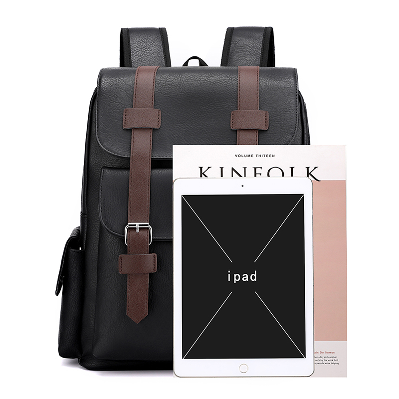 Premium mens leather backpack with Laptop Sleeve Large Capacity Business Travel Bag