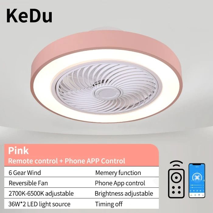 Integrated Modern Ceiling Fan Light