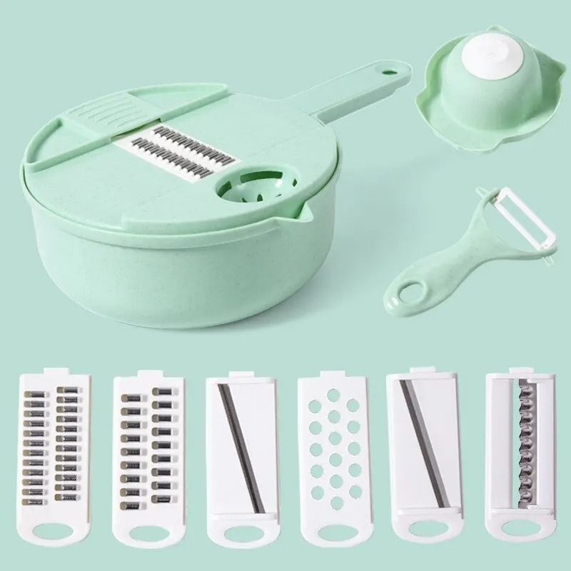Multi Function Manual Vegetable Cutter and Grater Slicer Shredder