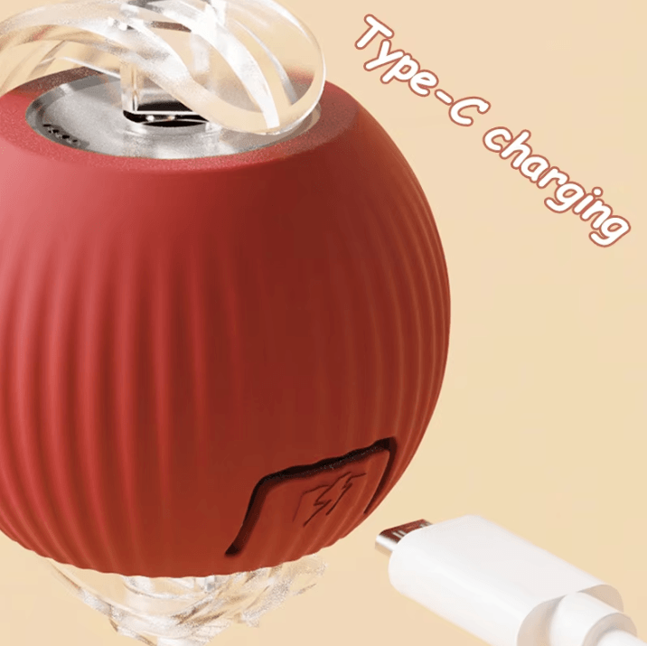 Interactive Rechargeable Rolling Ball Pet Toy – Smart Automatic Cat & Dog Imitation Mouse Toy