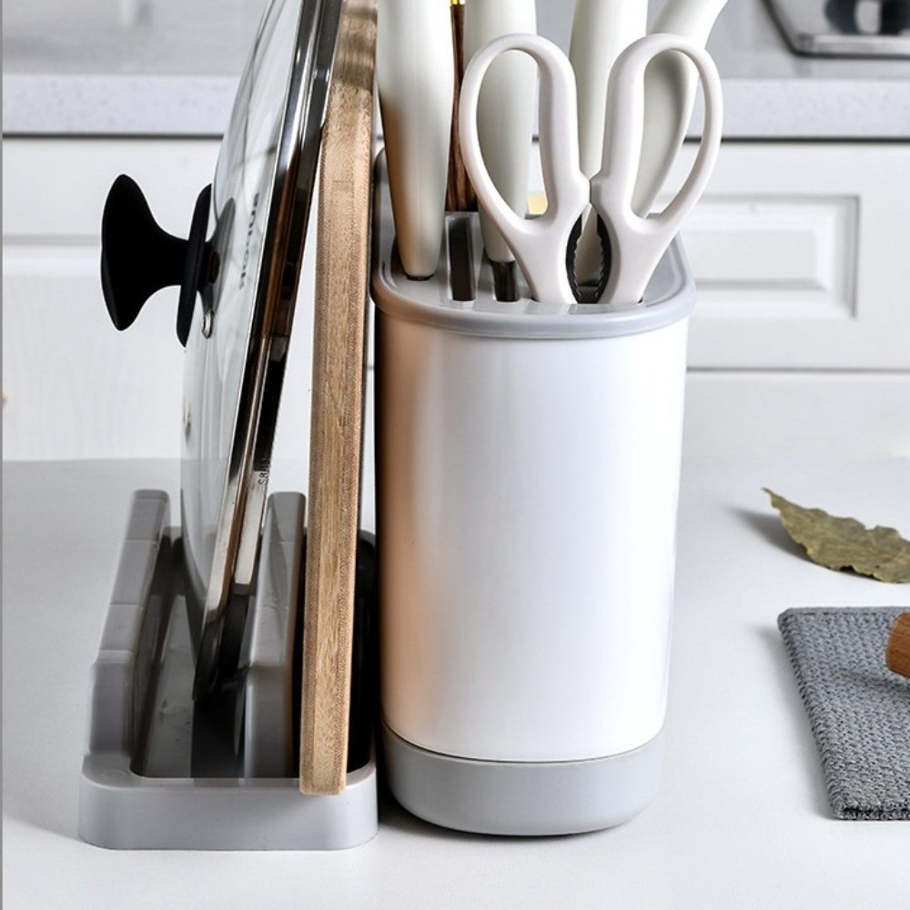 Space Saving Multi Kitchen Cutlery Holder, Waterproof Chopstick Bucket, Cutting Board Rack