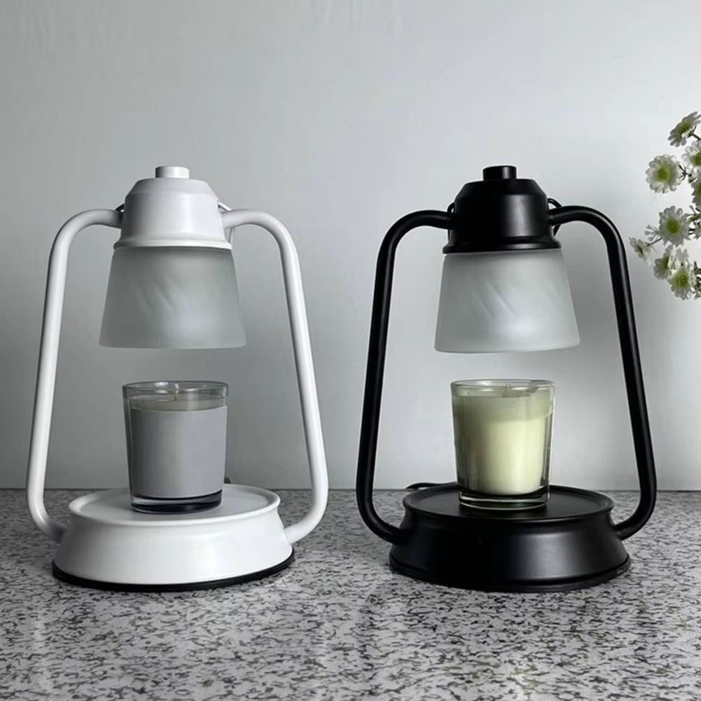 Elegant Candle Warmer Lantern Lamp Dimmable Wax Melt Candle Warmer with Timer