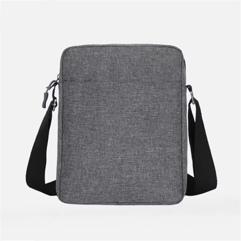 Men's Oxford Cloth Messenger Bag Simple Casual Business Crossbody Shoulder Bag for Work and Travel