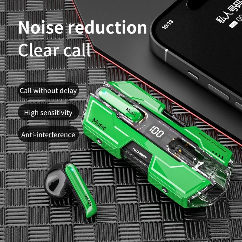 Wireless Gaming Earbuds with Touch Control and Microphone