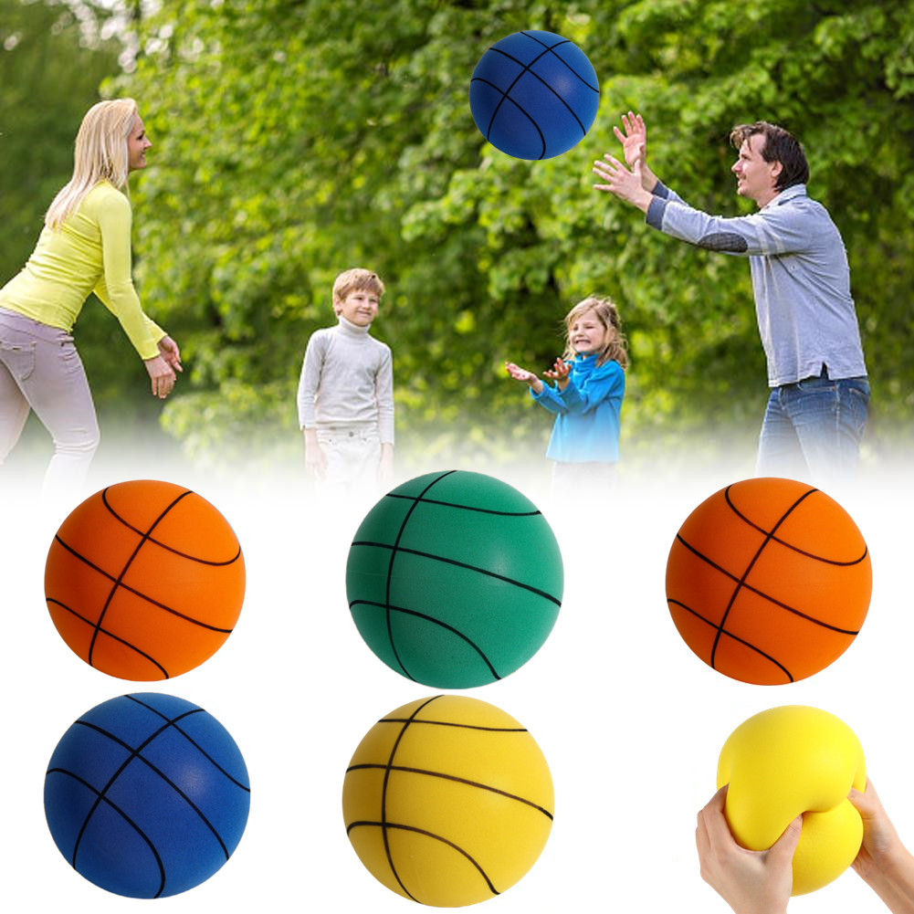 Silent Indoor Basketball for Kids Soft Foam No Noise Bounce Ball Toy
