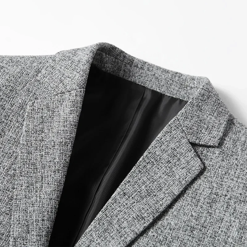 Slim Fit Blazer for Men, Quality Spring Formal Wear, Solid Business Casual Jackets and Coats