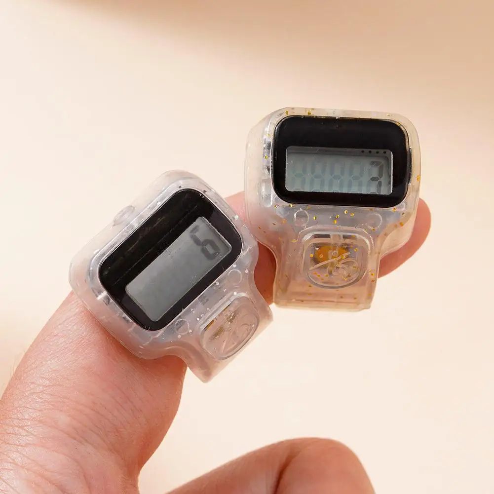Mini Digital Finger Counter Clicker – 5-Digit Hand Tally Counter with Reset Button for Easy Counting