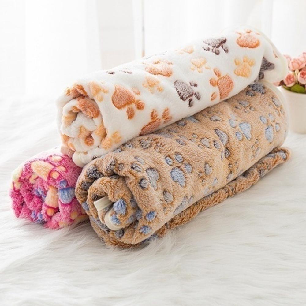 Soft Fluffy High-Quality Pet Blanket, Cute Cartoon Pattern Warm & Comfortable Mat for Cats & Dogs