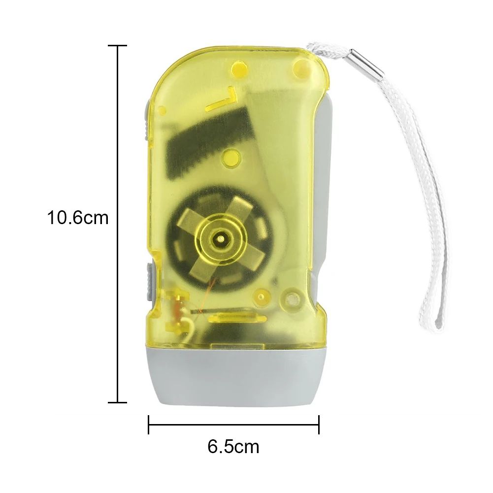 Hand Press Dynamo LED Emergency Flashlight