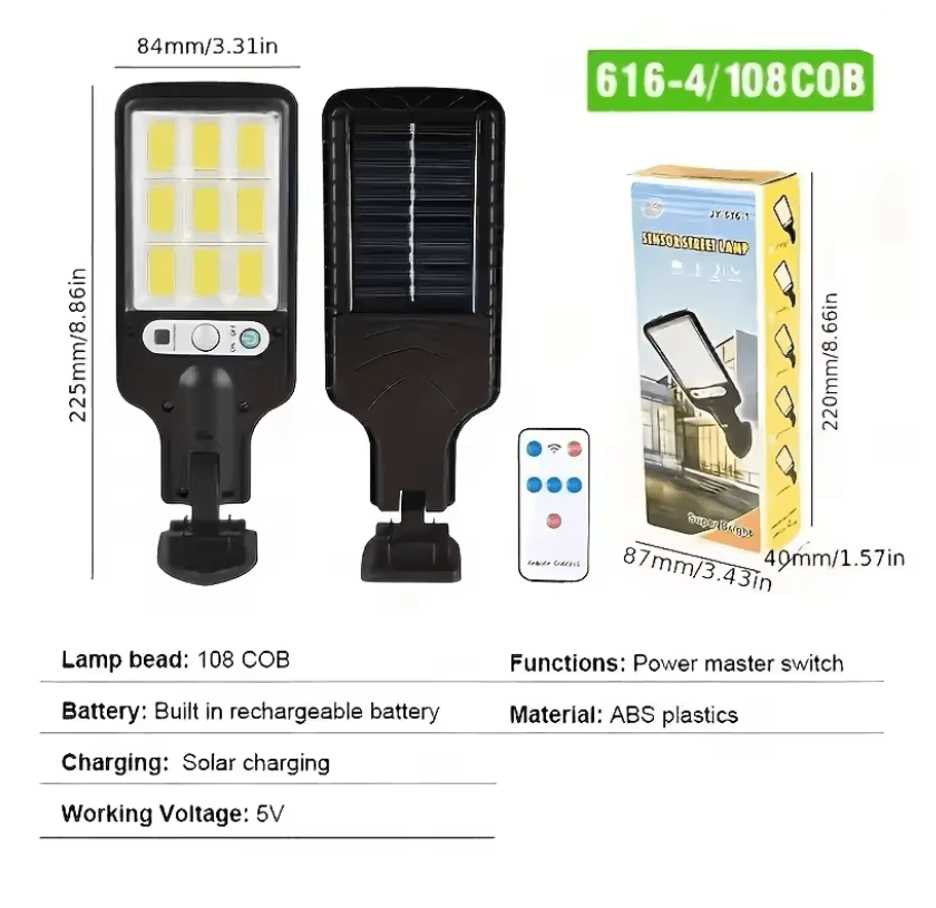 SolarSense 4 Pack Waterproof LED Outdoor Motion Sensor Light