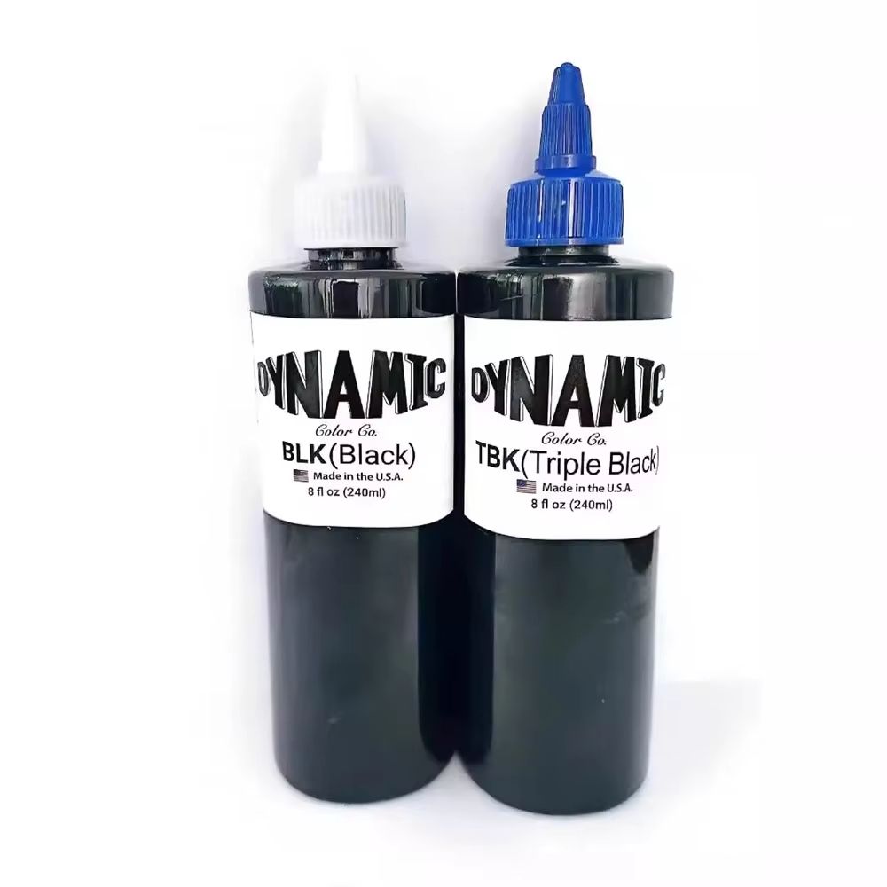 Triple-Black 240 ml High-Pigment Tattoo Ink – Ultimate 8 oz Dark Body Art Pigment