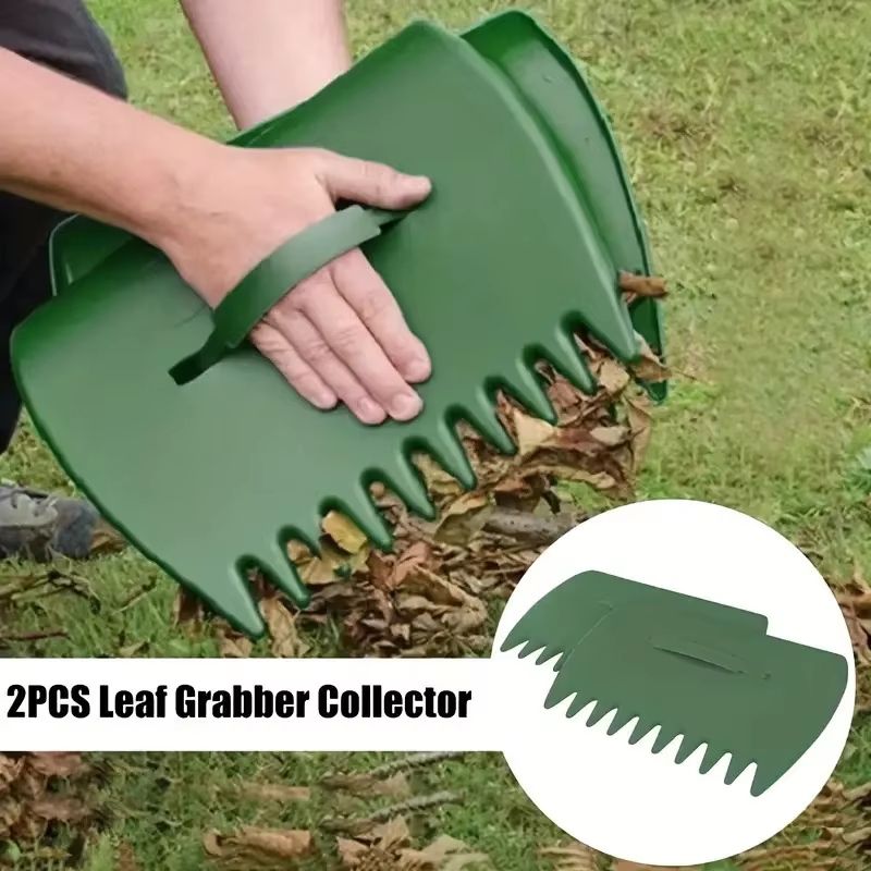 Outdoor Leaf Grabber Pair Durable Plastic Garden Rake Hand Claws for Yard Leaf Collection