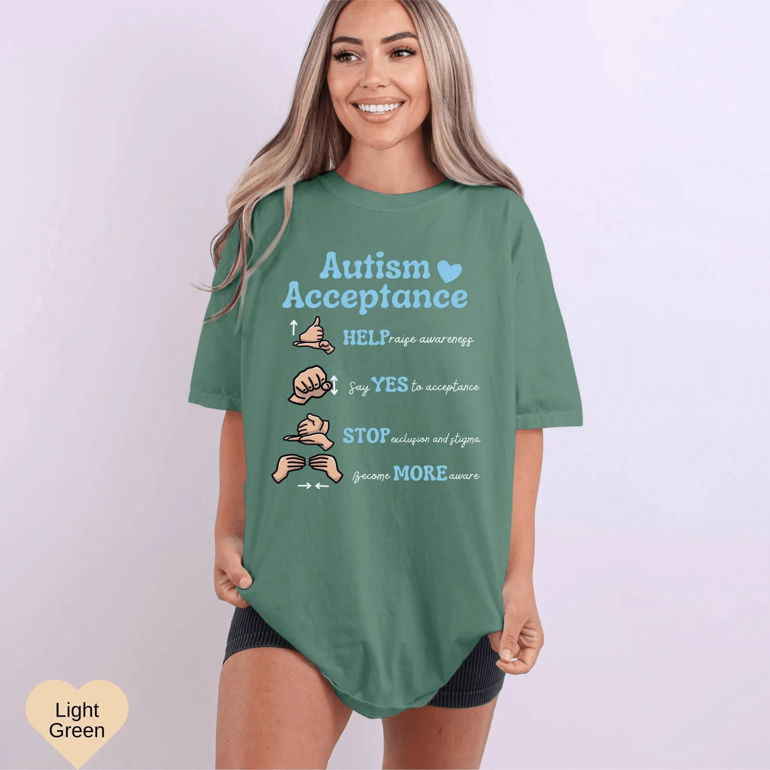 Autism Awareness Comfort Colors Shirt – Acceptance Support SPED Teacher Gift Tee