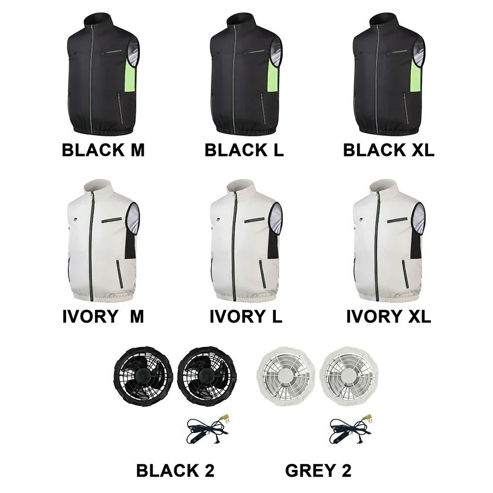 Cooling Fan Vest Summer Heat Resistant Air Conditioning Vest