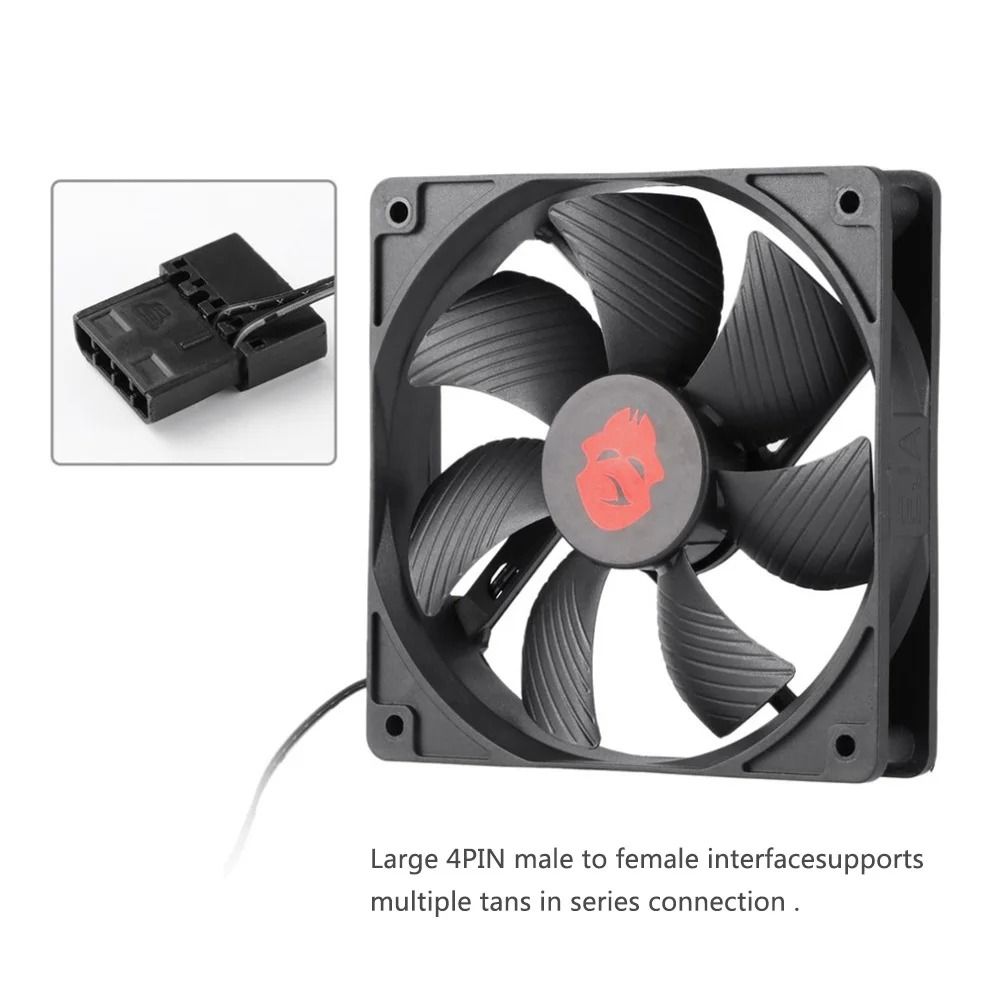 120mm High Speed PC Case Fan Quiet CPU Cooling Fan with Large Airflow