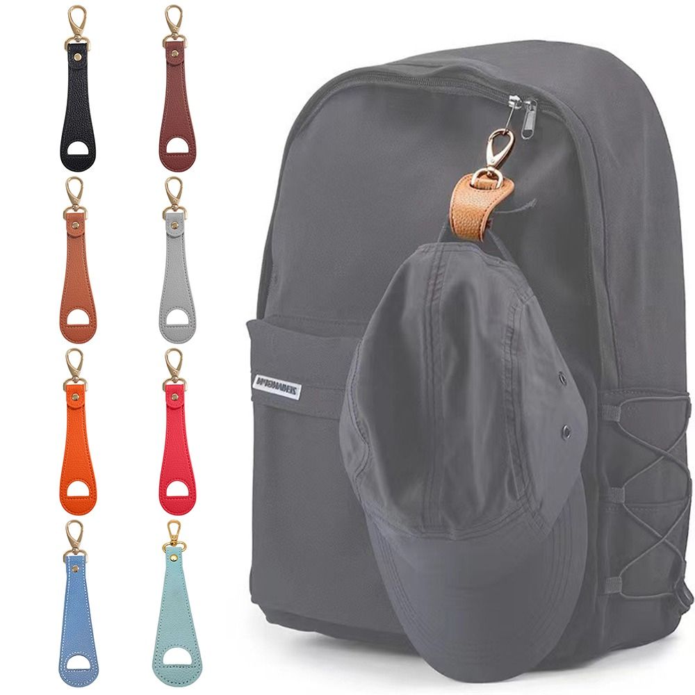 PU Leather Hat Clip, Hands Free Storage Clip, Outdoor Travel Hook, Hat Holder Buckle, Handbag Accessories