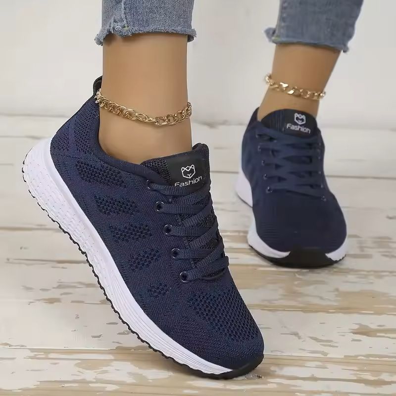 Women's Mesh Platform Sneakers Lightweight Casual Trainers