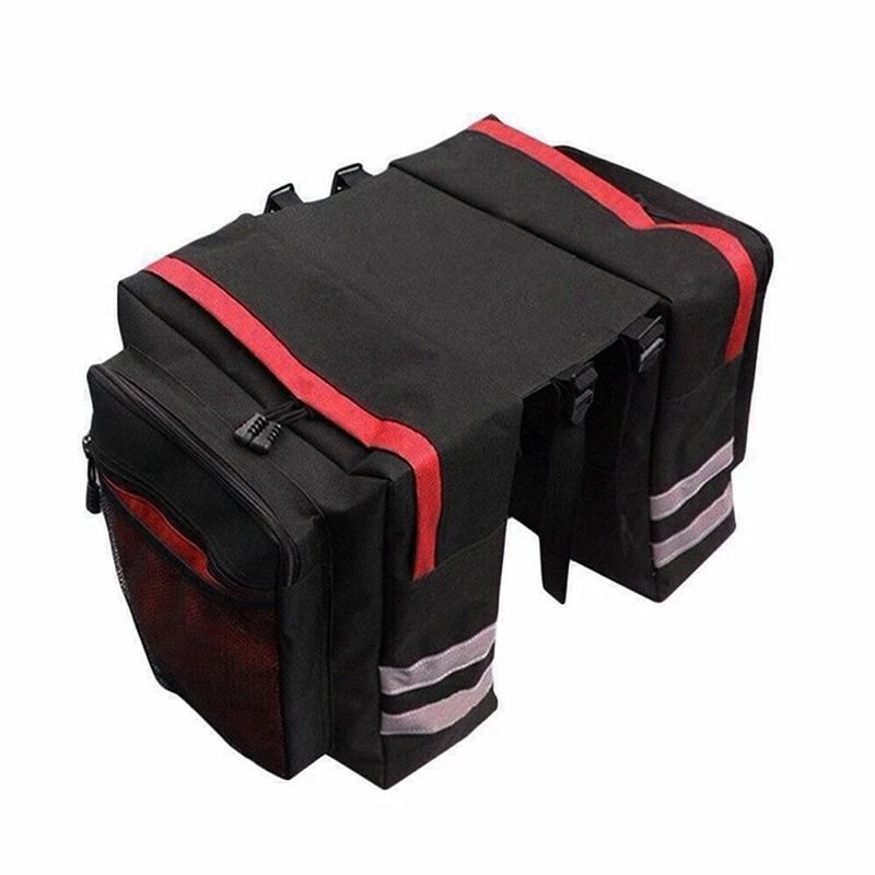 MTB Bicycle Carrier Bag Rear Rack Bike Trunk Bag Luggage Pannier Back Seat Double Side Cycling Bicycle Bag Durable Trave