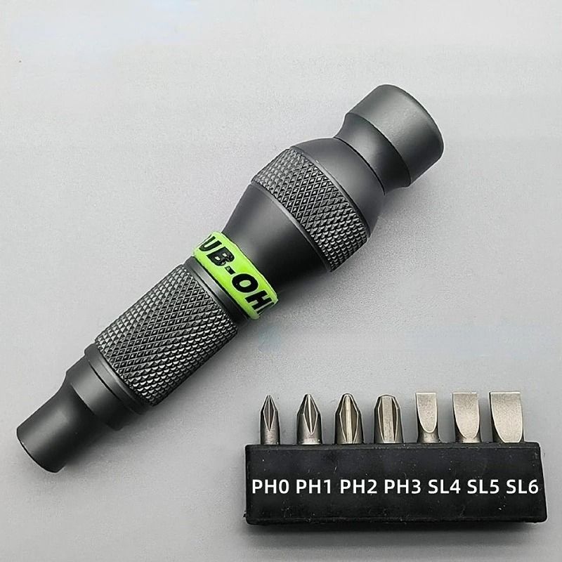 Precision Aluminum Alloy Mini Handle for 1 4 Inch Hex Bits