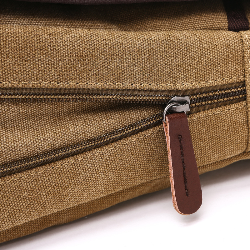 Men's Casual Shoulder Bag Vintage Canvas Messenger Satchel Bags Buckle Fashion Trend Portable