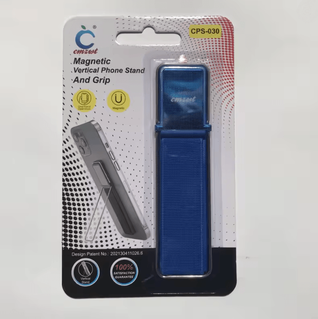 Elastic Phone Grip Strap with Kickstand Adhesive Finger Holder