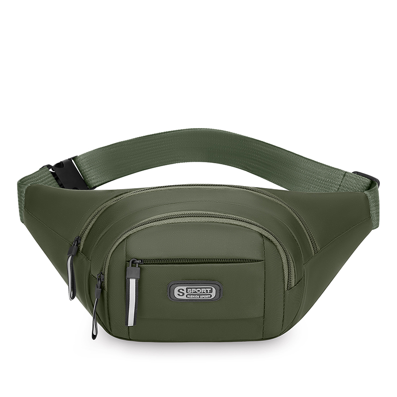 Portable Anti Theft Ultra Thin Men's Large Capacity Fitness Waist Pack for Sports Running Leisure