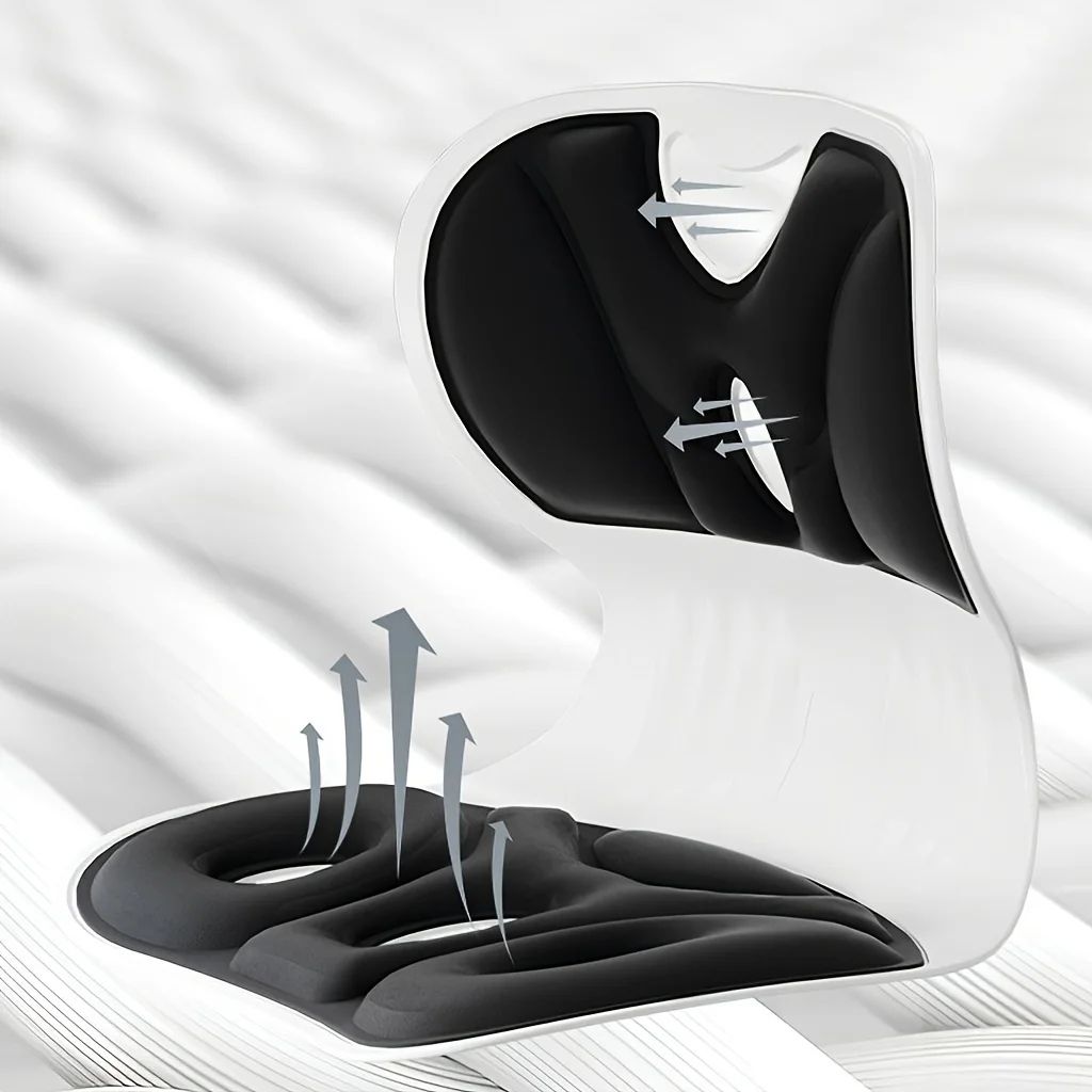 ErgoComfort Lumbar Support Pillow for All-Day Back Relief