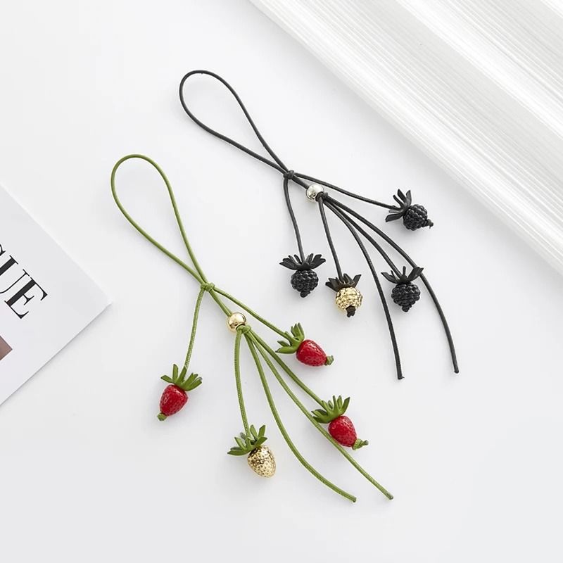 Leather Flower Bag Charm