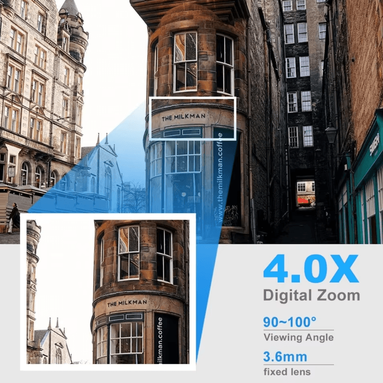 8MP 4K Wireless PTZ Security Camera – Outdoor WiFi Auto-Tracking CCTV with 4X Zoom