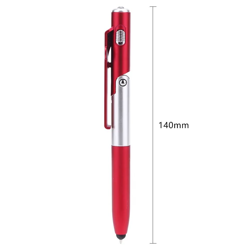 4 in 1 Multifunction Ballpoint Pen Phone Stand with LED Light Folding Mobile Holder