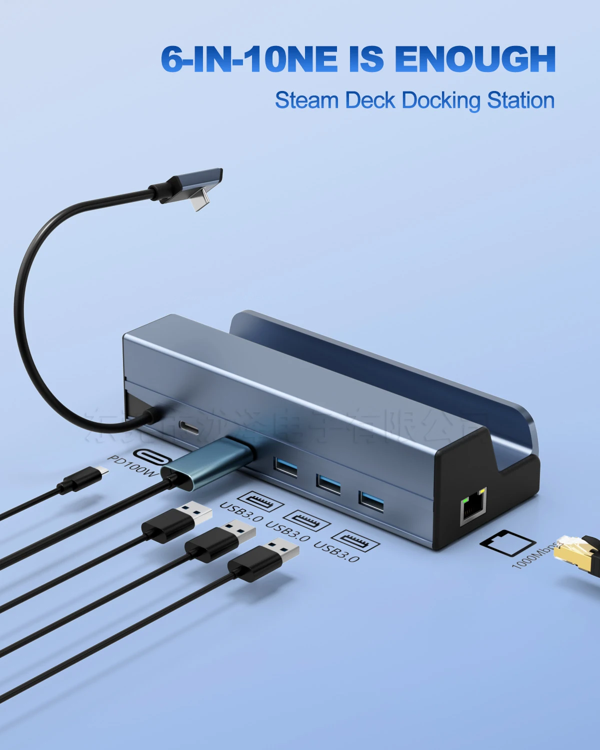 Steam Deck Docking Station, USB C Hub for Effortless Connectivity