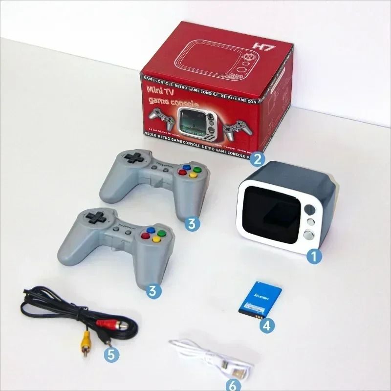 Retro Handheld Game Console with 3.5 Inch Screen and Dual Gamepads