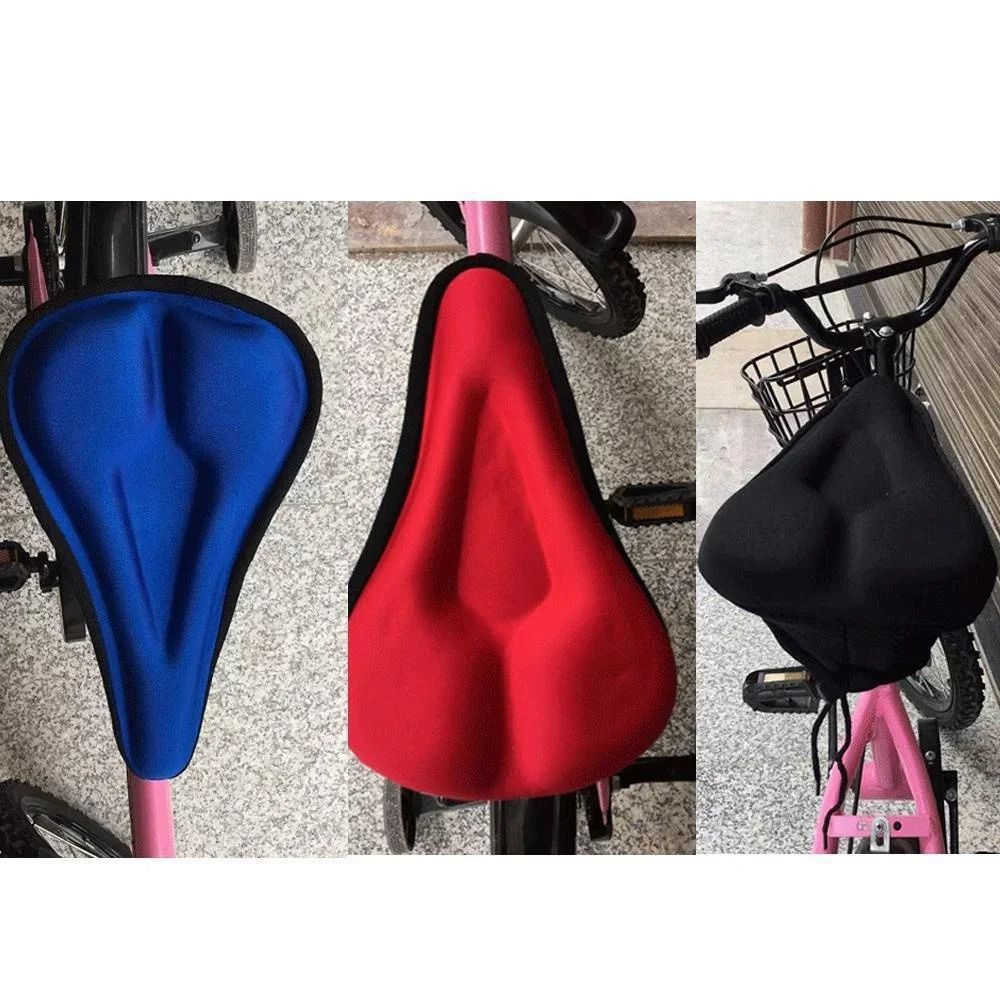 Padded Gel Bike Seat Cushion with 3D Foam Support for Mountain and Exercise Bikes