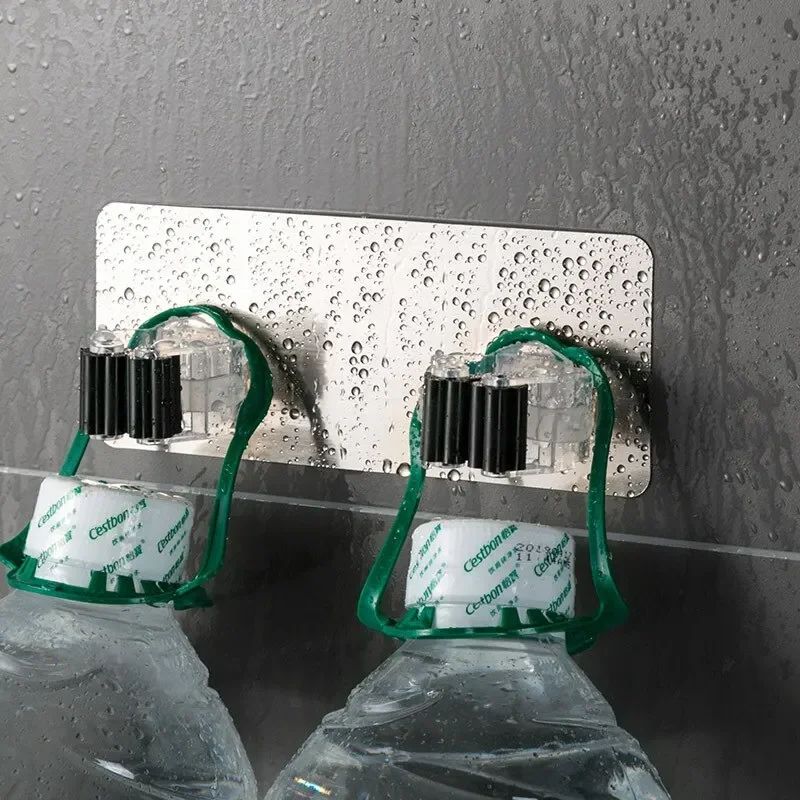 No-Drill Roller Mop & Broom Holder