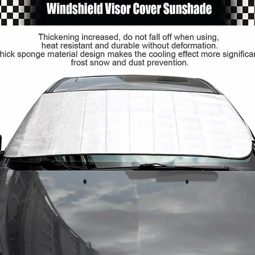 Universal Car Windshield Snow Cover All-Season Frost Ice Rain and Sun Protector