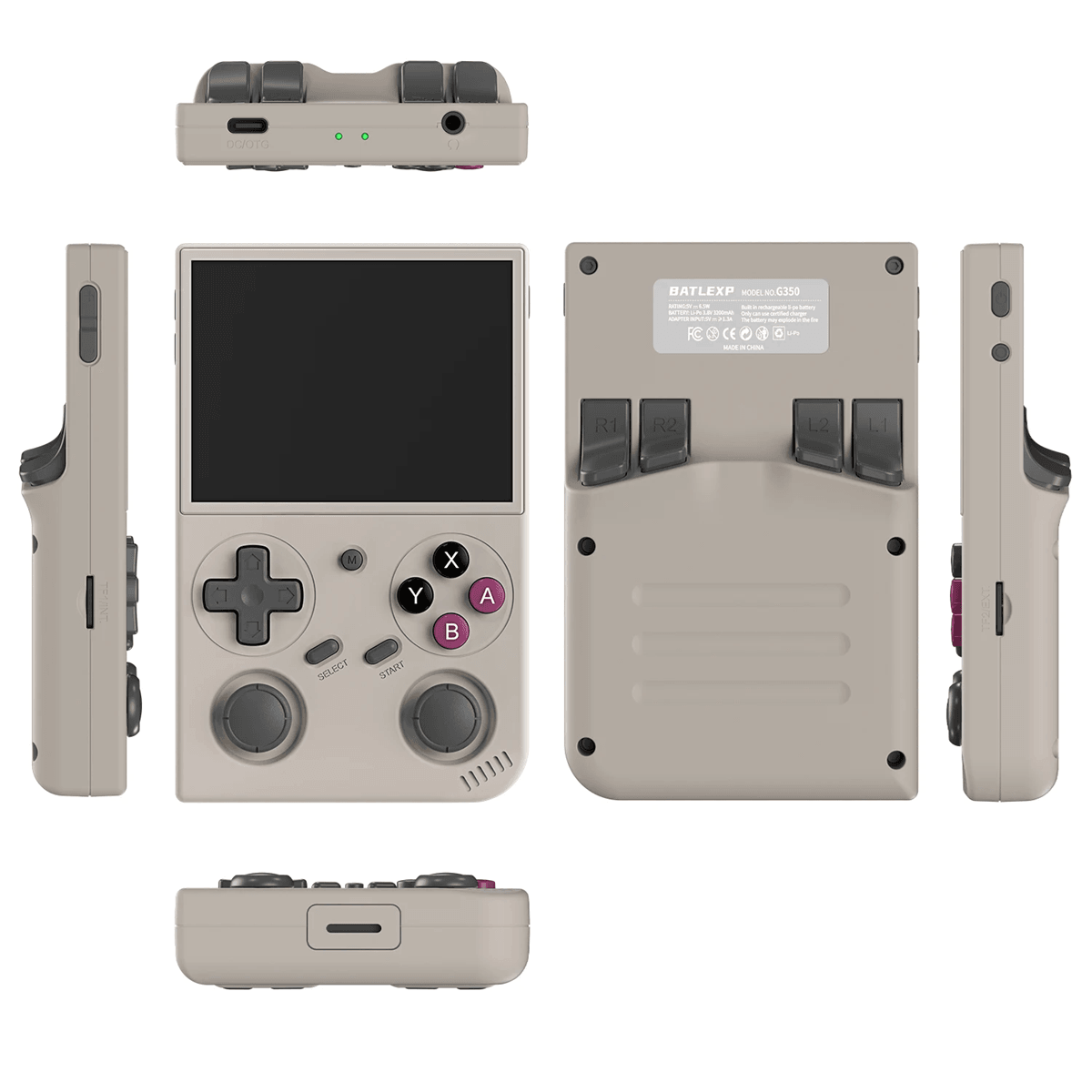 BATLEXP G350 Retro Handheld Game Console with IPS Screen and Dual Joysticks