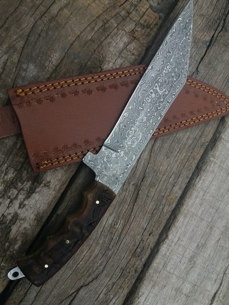 Viking Seax, Handmade high Carbon Damascus Steel