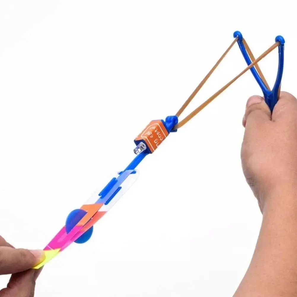 LED Flying Slingshot Toy Set