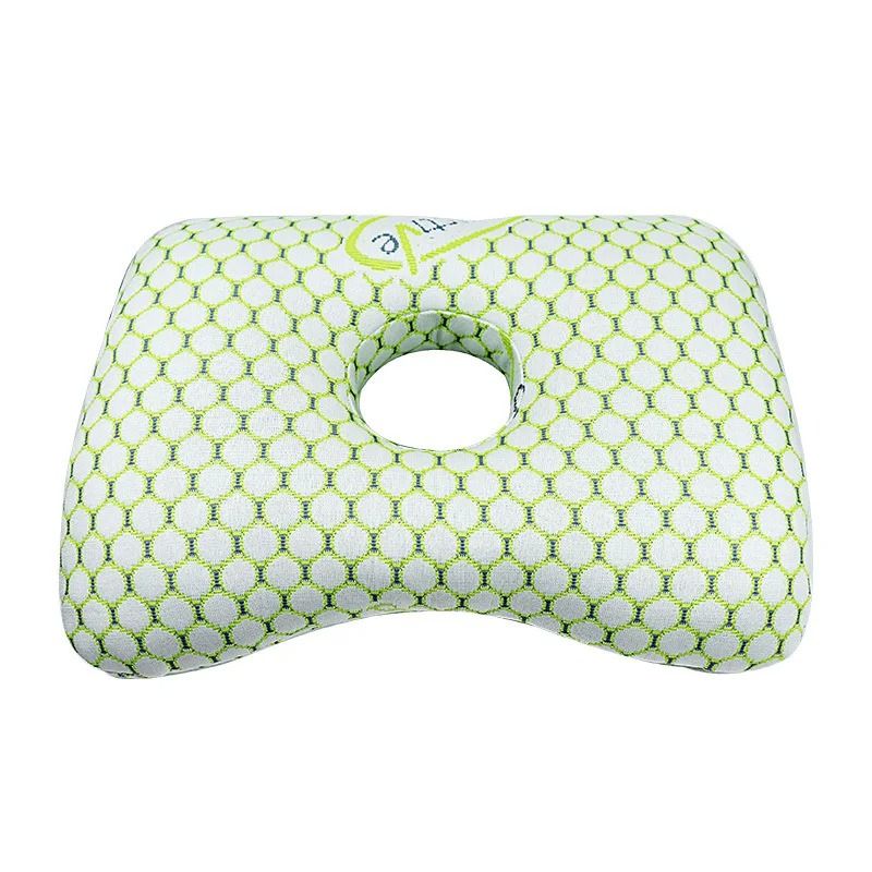 Bamboo Fiber Orthopedic Ear Pillow for Side Sleepers with Pressure Relief Design