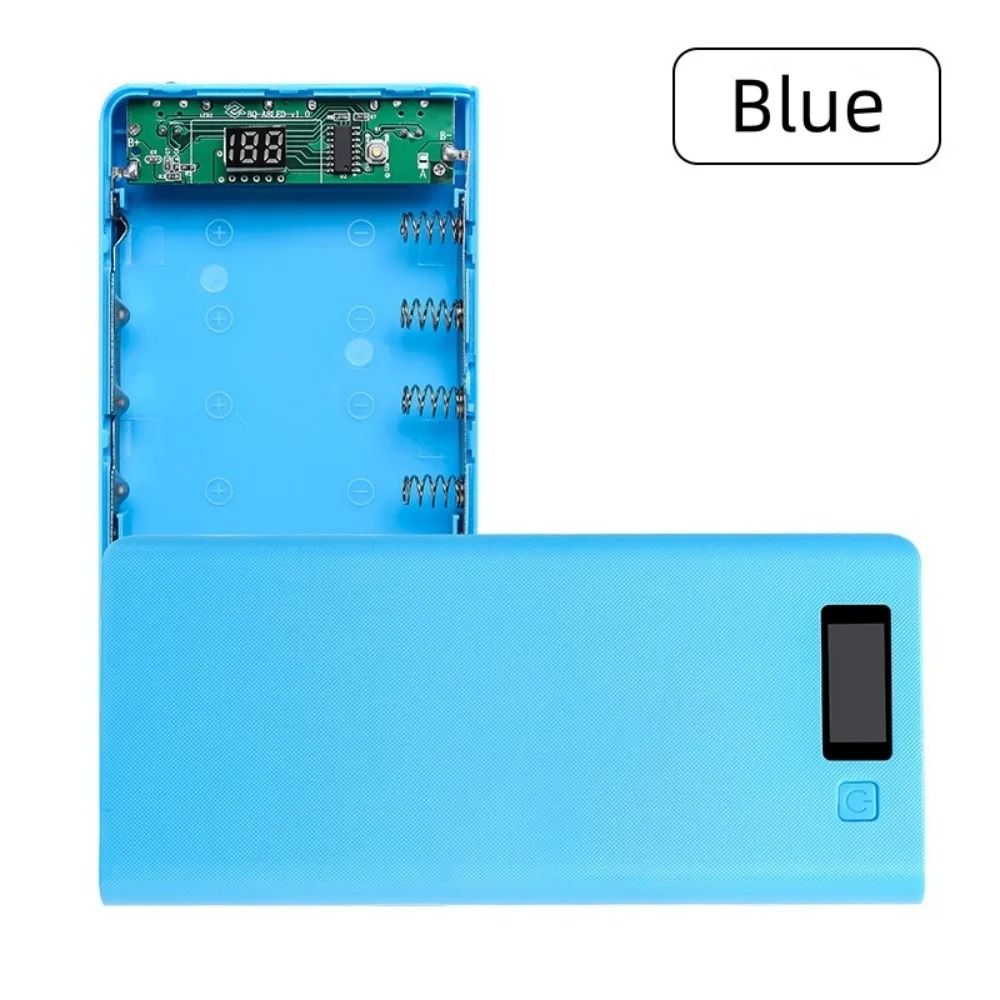 8-Bay Detachable 18650 DIY Power Bank Shell with Dual USB High-Fidelity Charging Hub