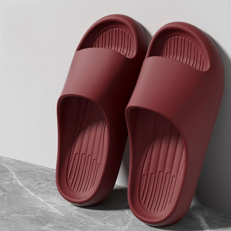 Lightweight EVA Summer Slippers for Men and Women Open Toe Beach Slides Big Size Fit