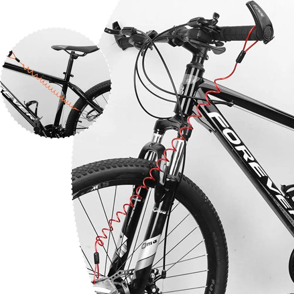 SecureRide Motorcycle Reminder Cable - 120cm Brake Disc Lock Cable for Bikes & Scooters
