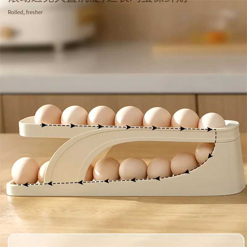 Automatic Scrolling Egg Rack Holder